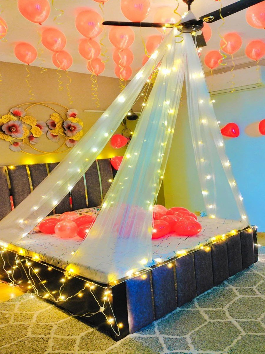 1st Birthday Golden Ring Setup #61